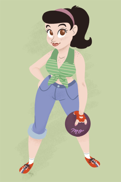 Bowling Pinup