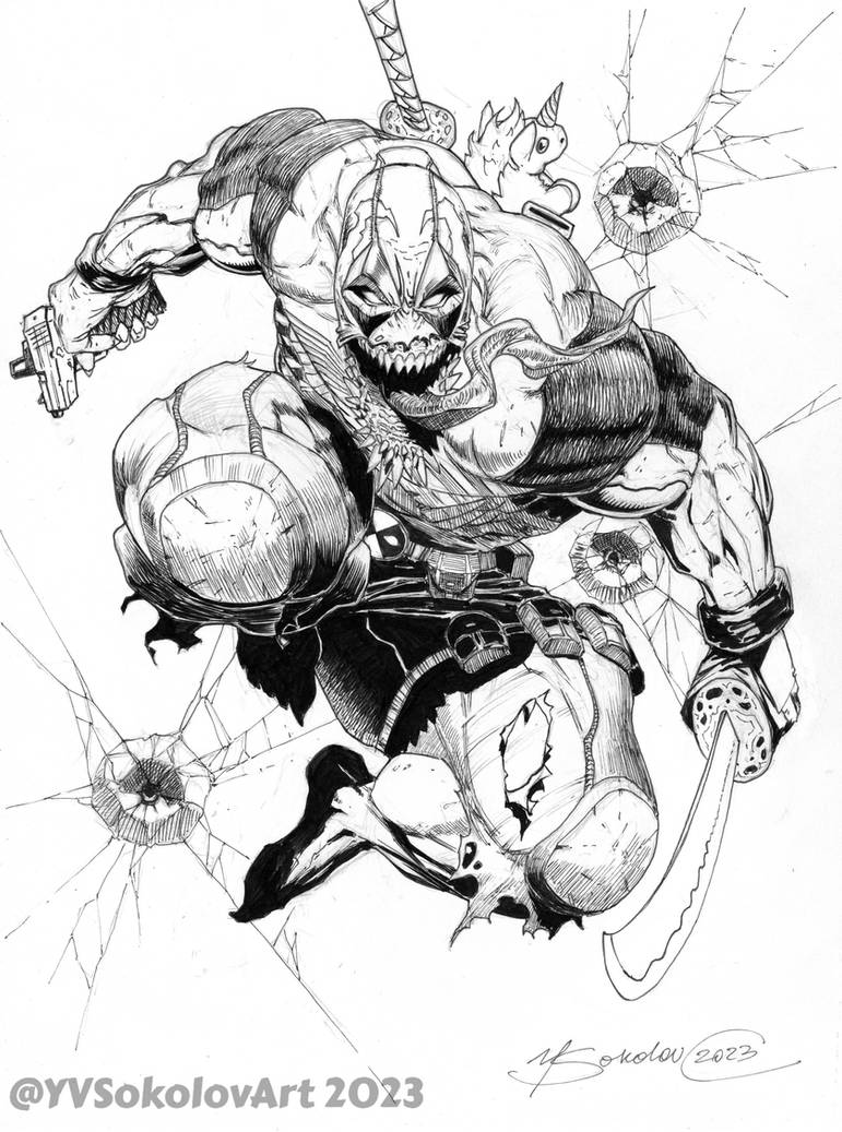 Venompool Drawing Reference VENOMPOOL by YVSokolovArt on DeviantArt