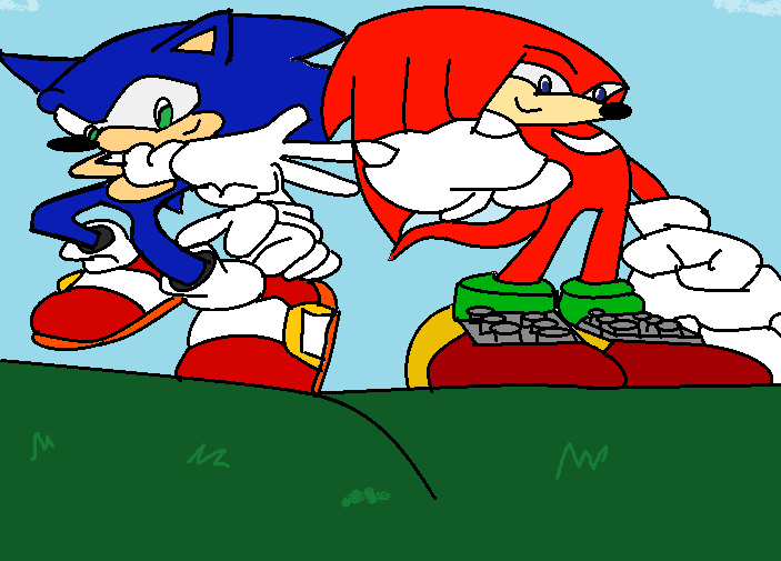 knuckles and sonic