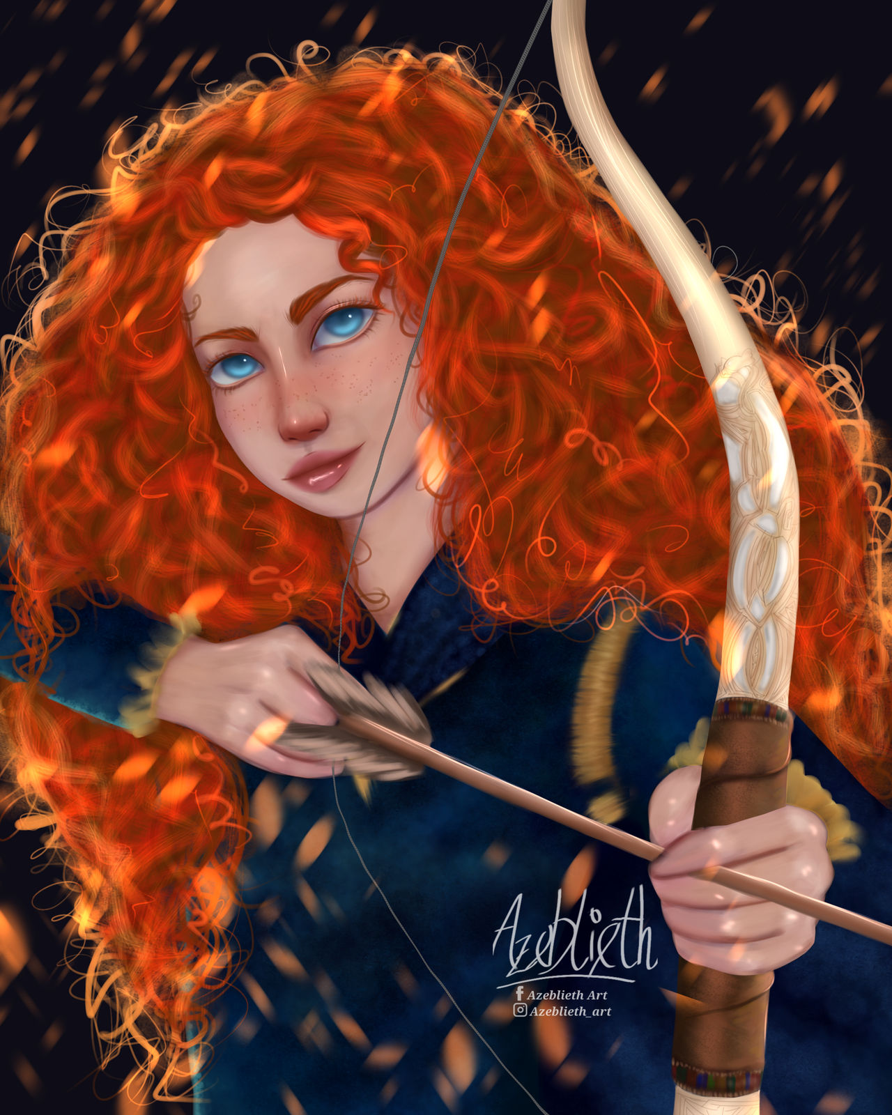 Fanart of Merida by AzebliethArt on DeviantArt