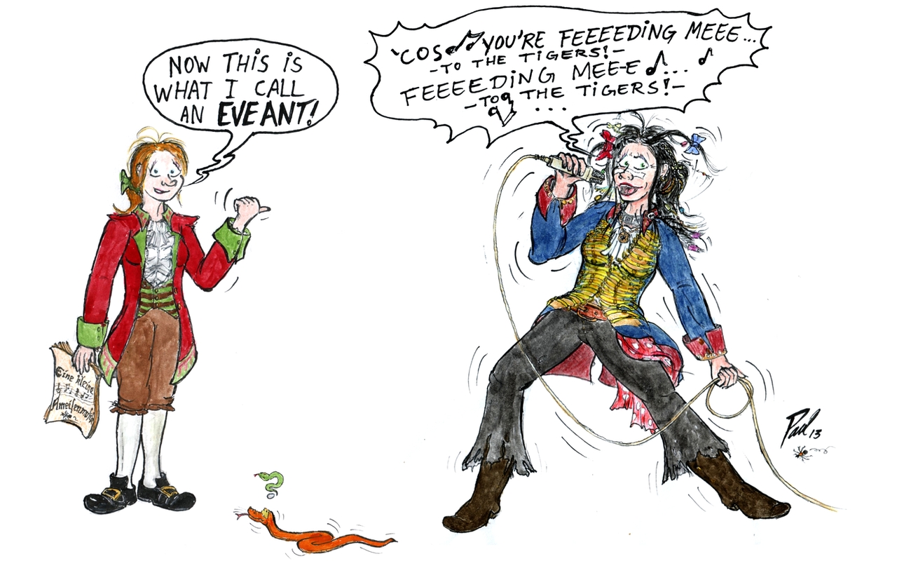 Amy's Art Jam: Gundula dressed as Adam Ant