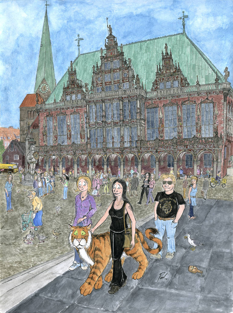 On the Marketplace in Bremen (200th Page Special)