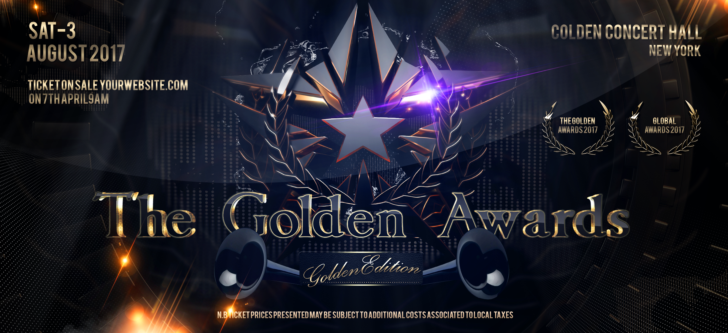 The Golden Awards Banner template