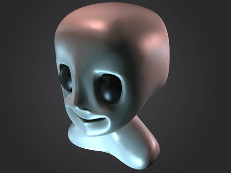 3D Modeling Study: Chibi Alien