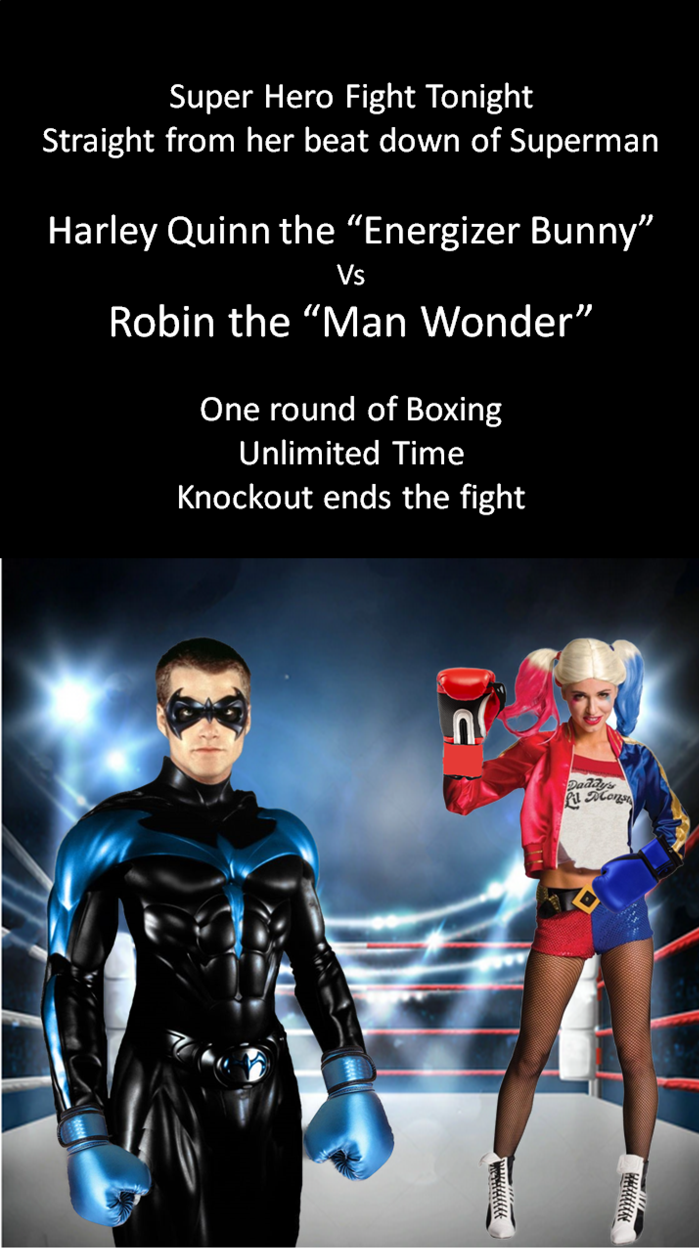 Blue Robin vs Harley Quinn by bootlegr on DeviantArt