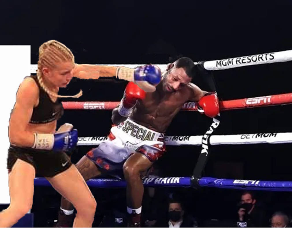 Pinned against the ropes he had no defense by bootlegr on DeviantArt