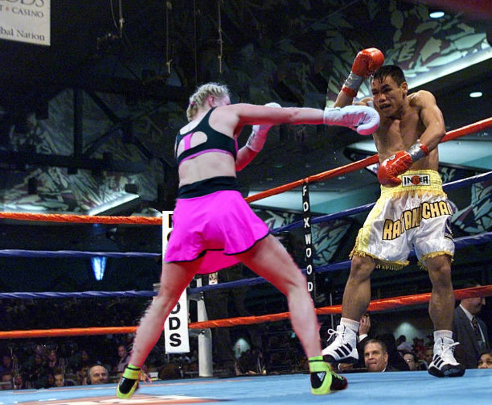 She pinned him against the ropes by bootlegr on DeviantArt