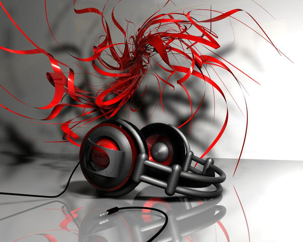 Abstract headphones