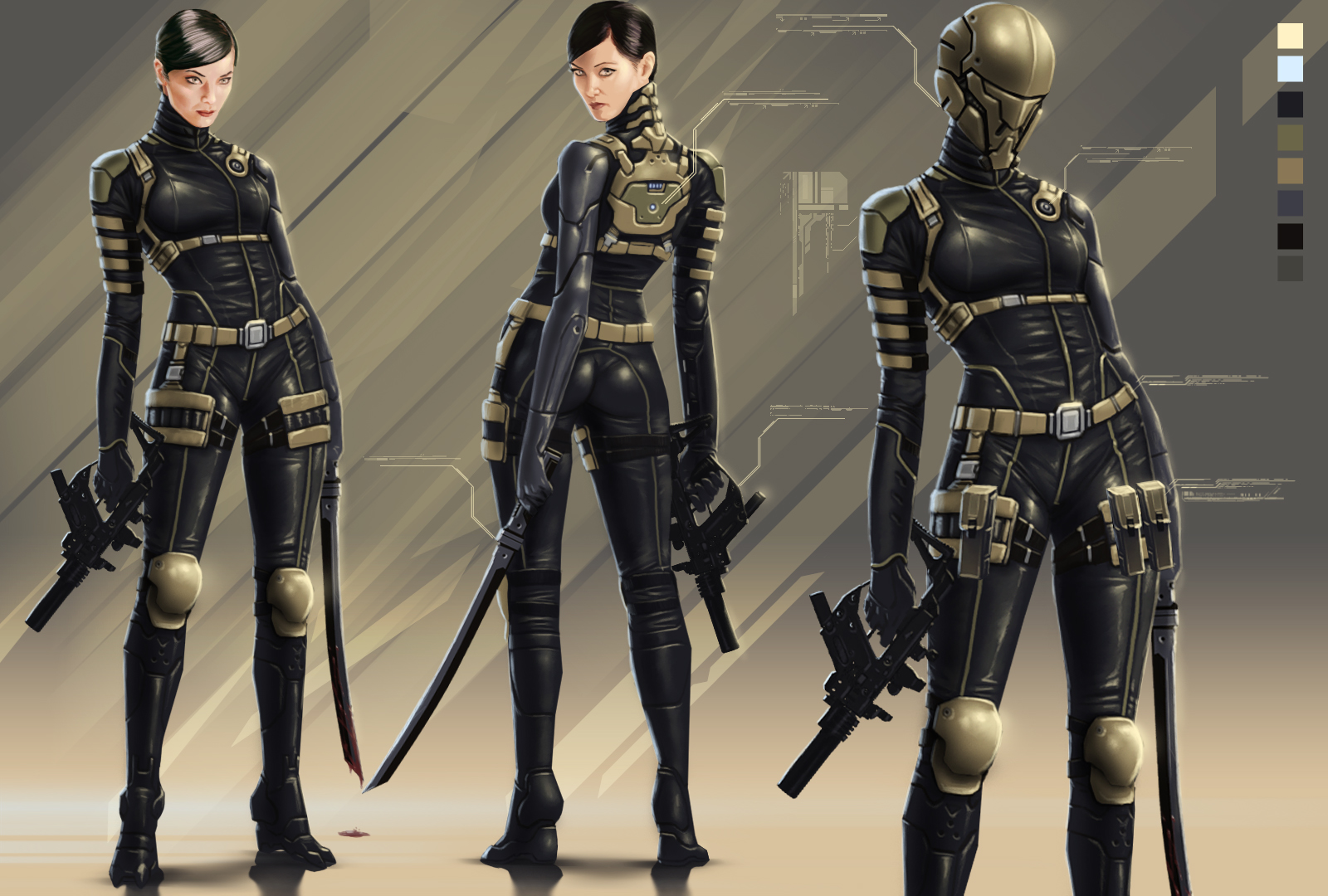 Golden Dragon assassin suit