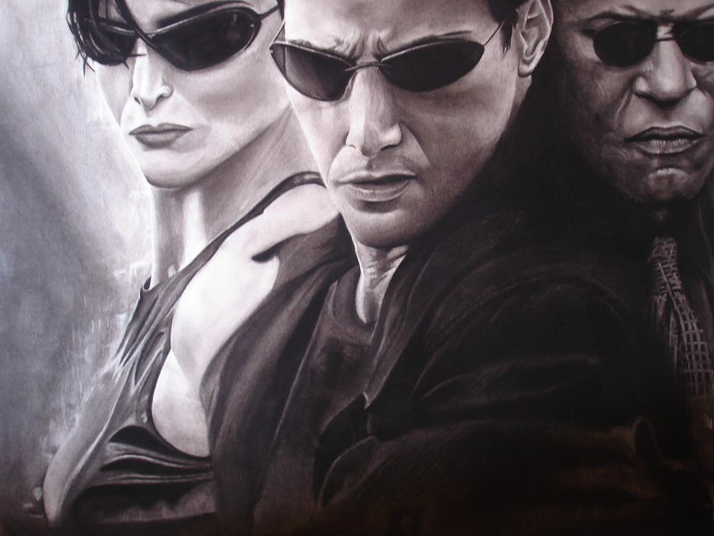 The matrix charcoal drawing by cardman on DeviantArt