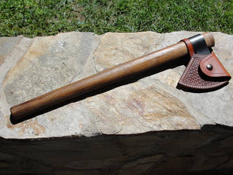 4140 tomahawk with leather sheath