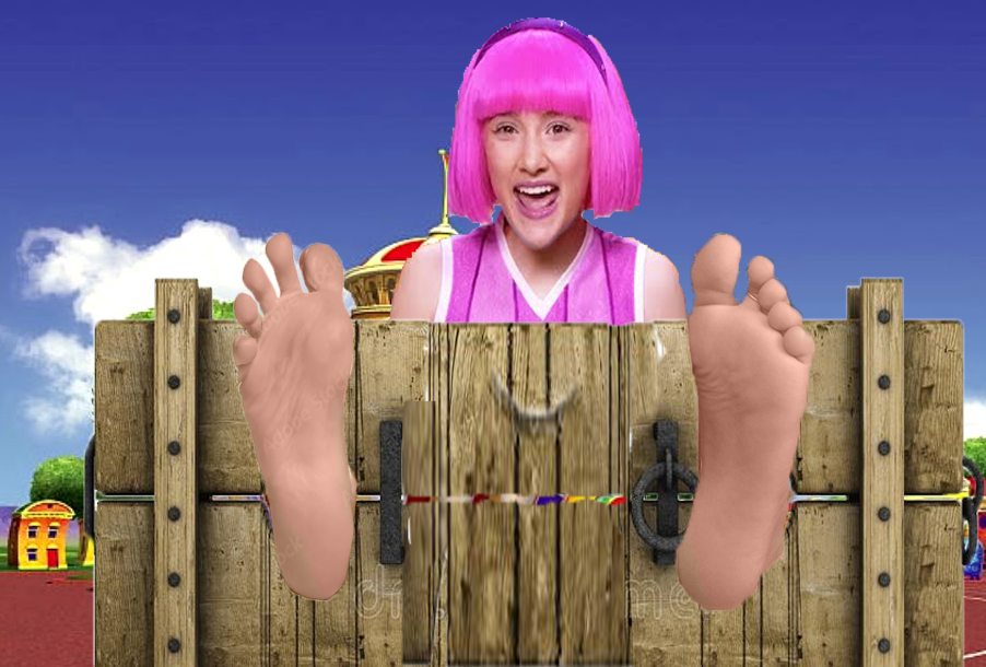 Lazytown Stephanie Feet In The Stocks By Resius On Deviantart 