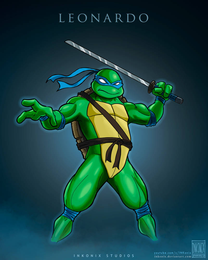 Leonardo Shell Design Leonardo (Hero in a Half Shell) by Inkonix on DeviantArt