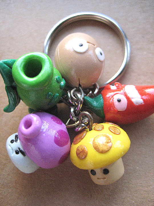 plants vs zombies keychain