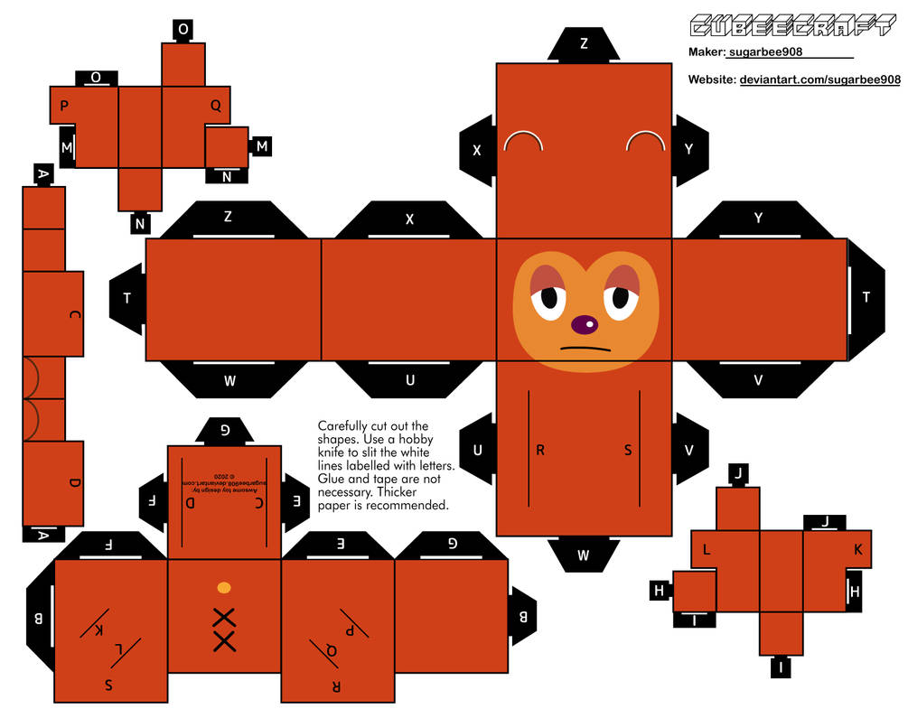 PJ Berri (PaRappa the Rapper) Cubeecraft by sugarbee908 on DeviantArt