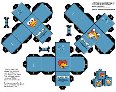 Blue Birds (Angry Birds) Cubeecraft