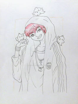 Traditional Art: Anime Boy (WIP)