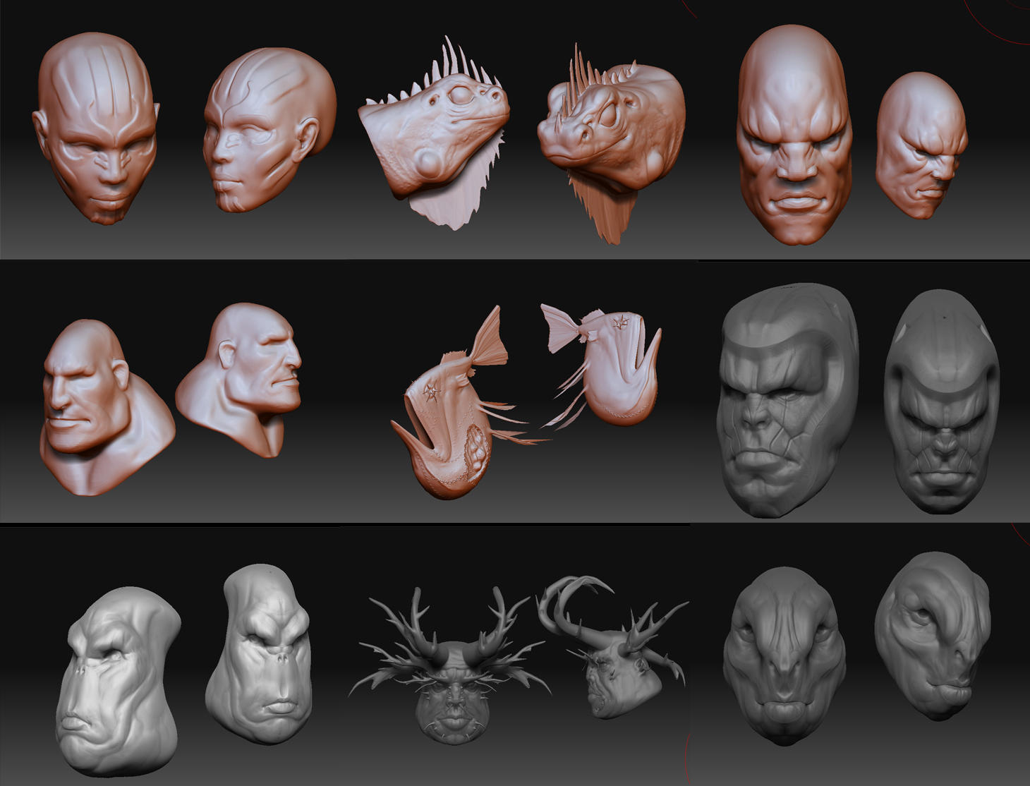 Quick Zbrush Sculpts