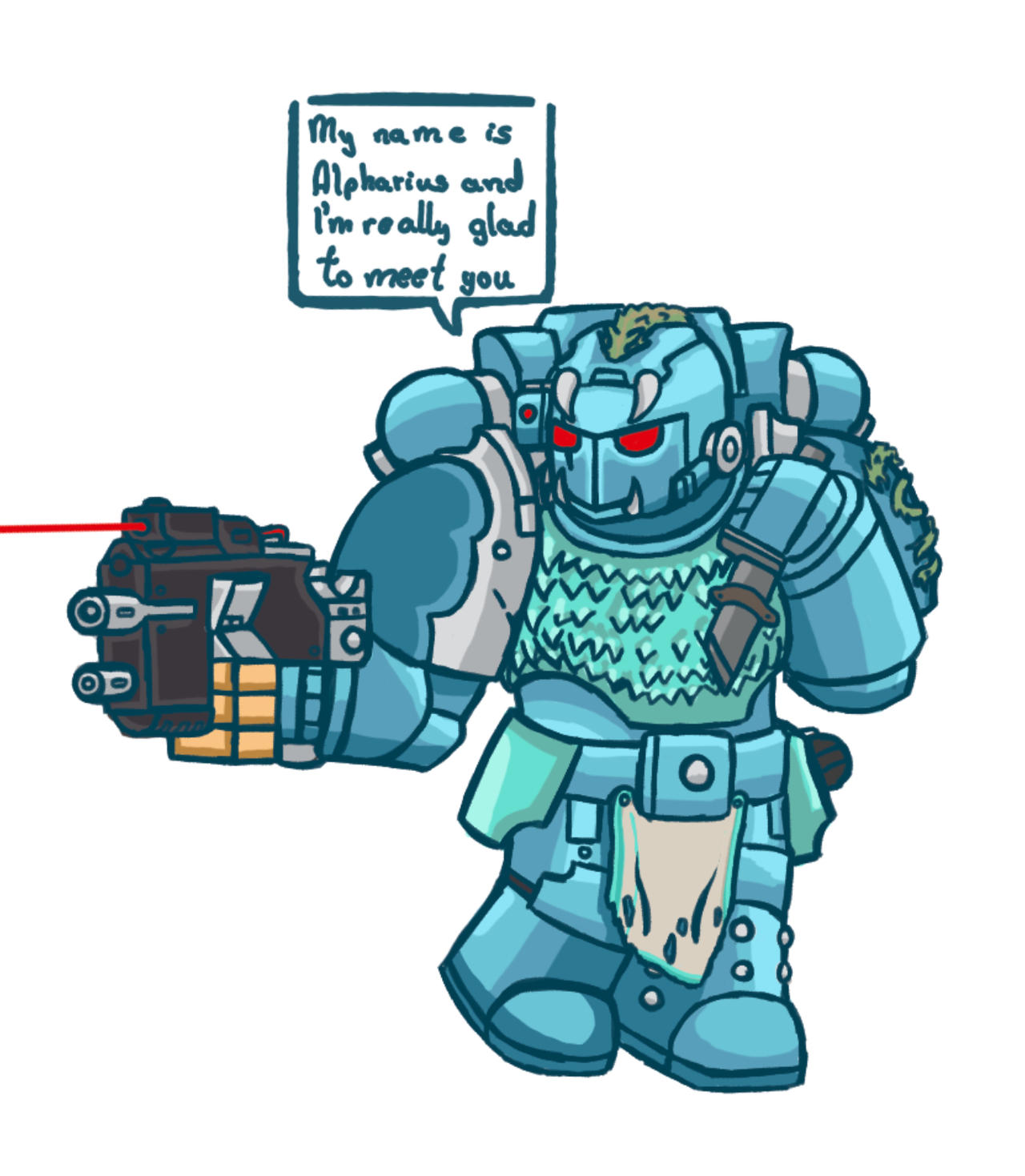 Captain Service Alphas Legion alpha space marine by Aligator38 on DeviantArt