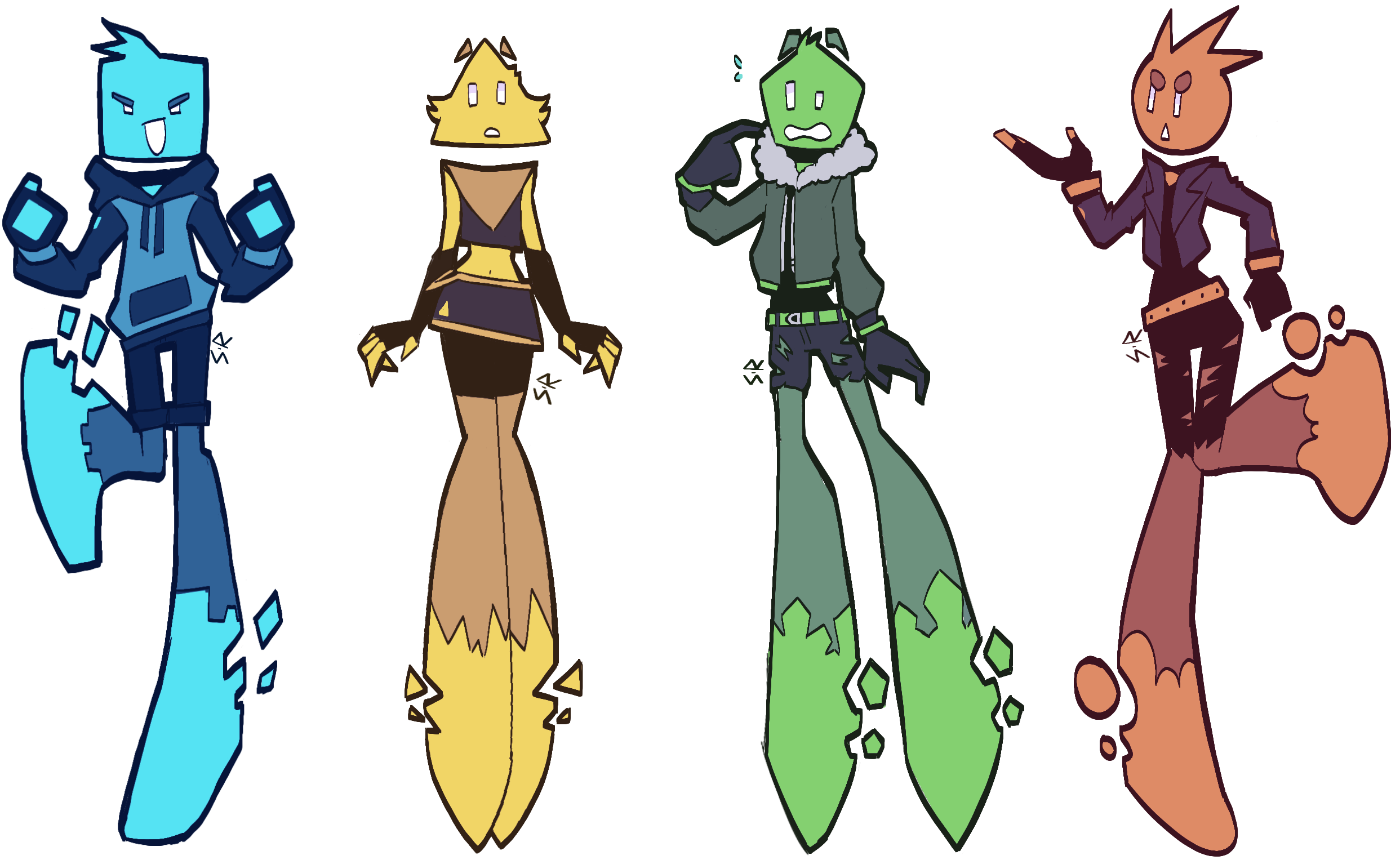 Jsab Humanized JSaB characters humanoid by cyanBYTE on DeviantArt