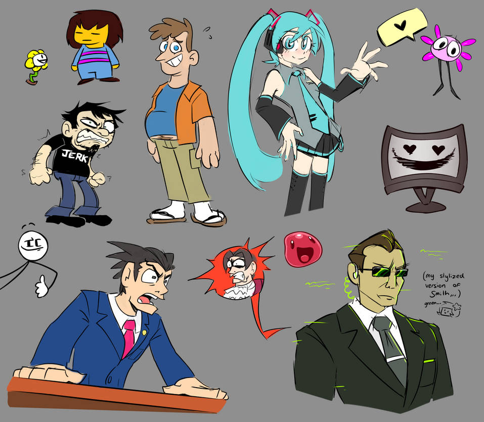 random characterss by cyanBYTE on DeviantArt
