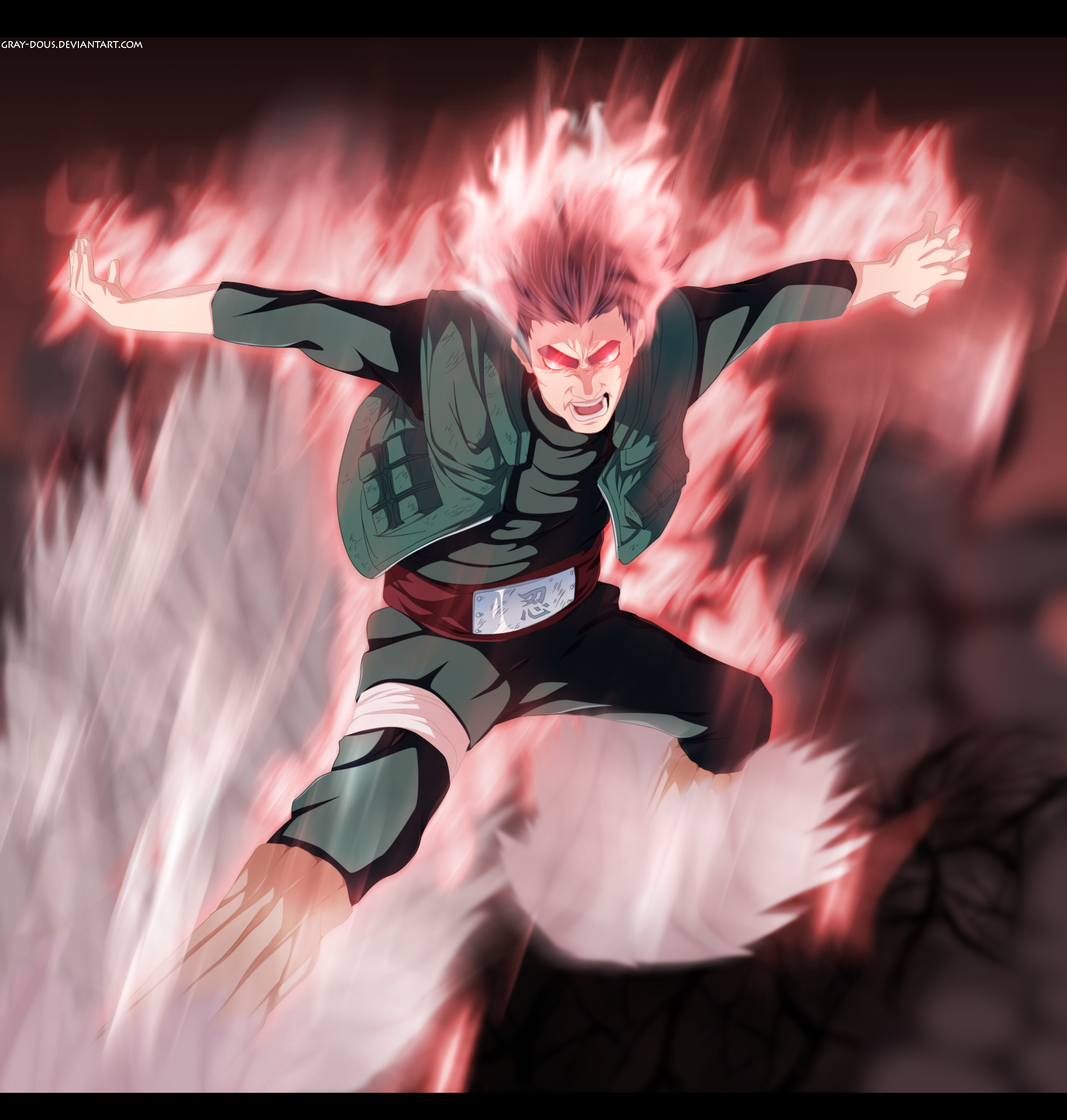 Naruto at the gate to Konoha by GamerManiac on DeviantArt