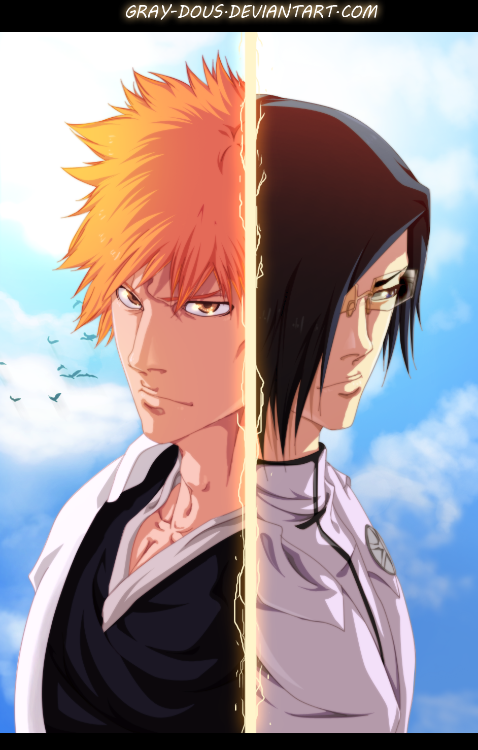 Bleach 640 Coloring Speed Art On Youtube By Gray Dous On Deviantart