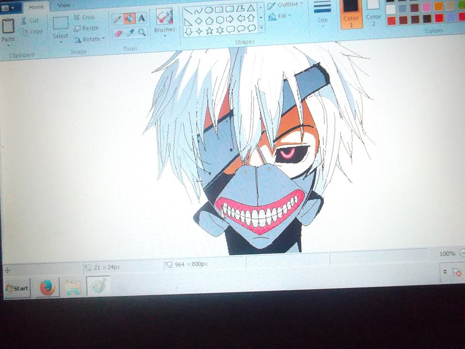 Kaneki Ken On Paint By Enojchan On Deviantart Kaneki Ken On Paint By Enojchan On Deviantart