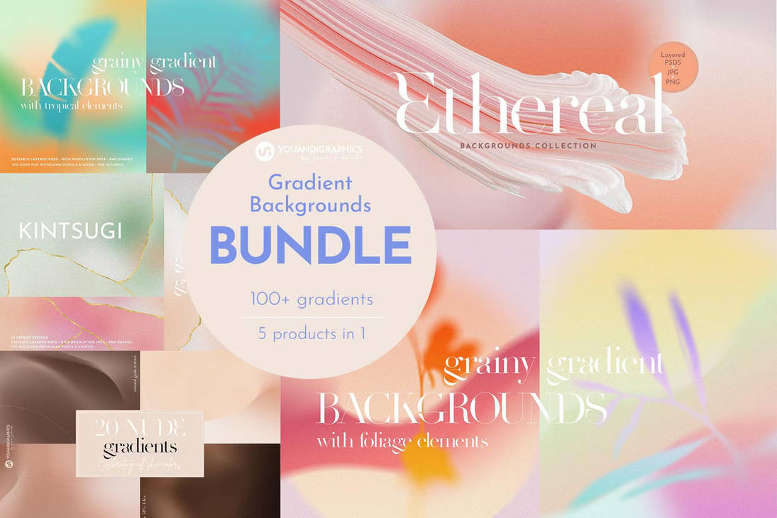 Gradient Backgrounds Set by fohemalooquran on DeviantArt