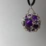 Caged chainmaille purple D9