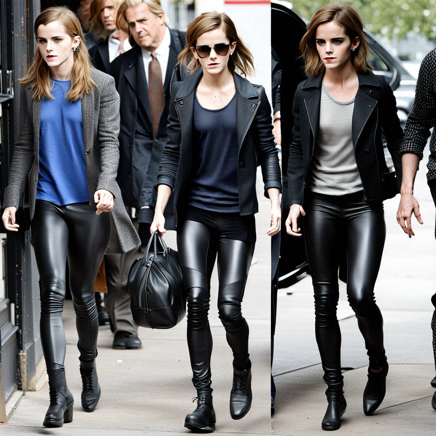 Actress Emma Watson Leather Leggings By Nightsurfer25 On DeviantArt actress-emma-watson-leather-leggings-by-nightsurfer25-on-deviantart