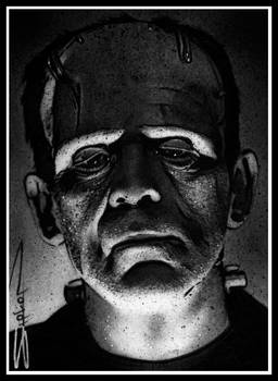 Frankenstein Sketch Card