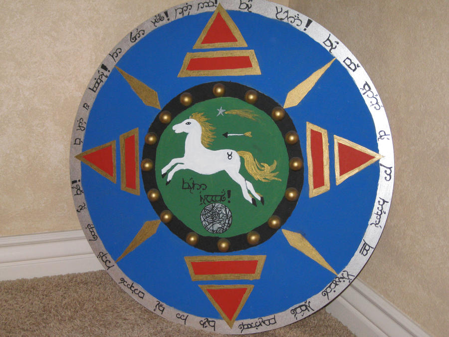Rohan Oval Shield Shield of Rohan by Charming-Dimentia on DeviantArt