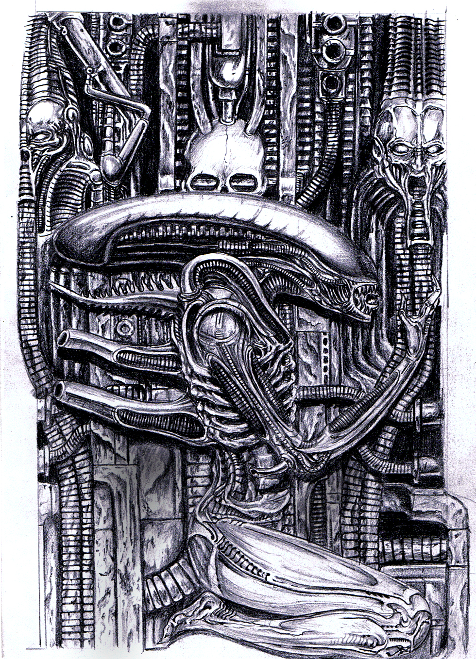 Ghiger H.R.Giger's alien by metapharistic on DeviantArt