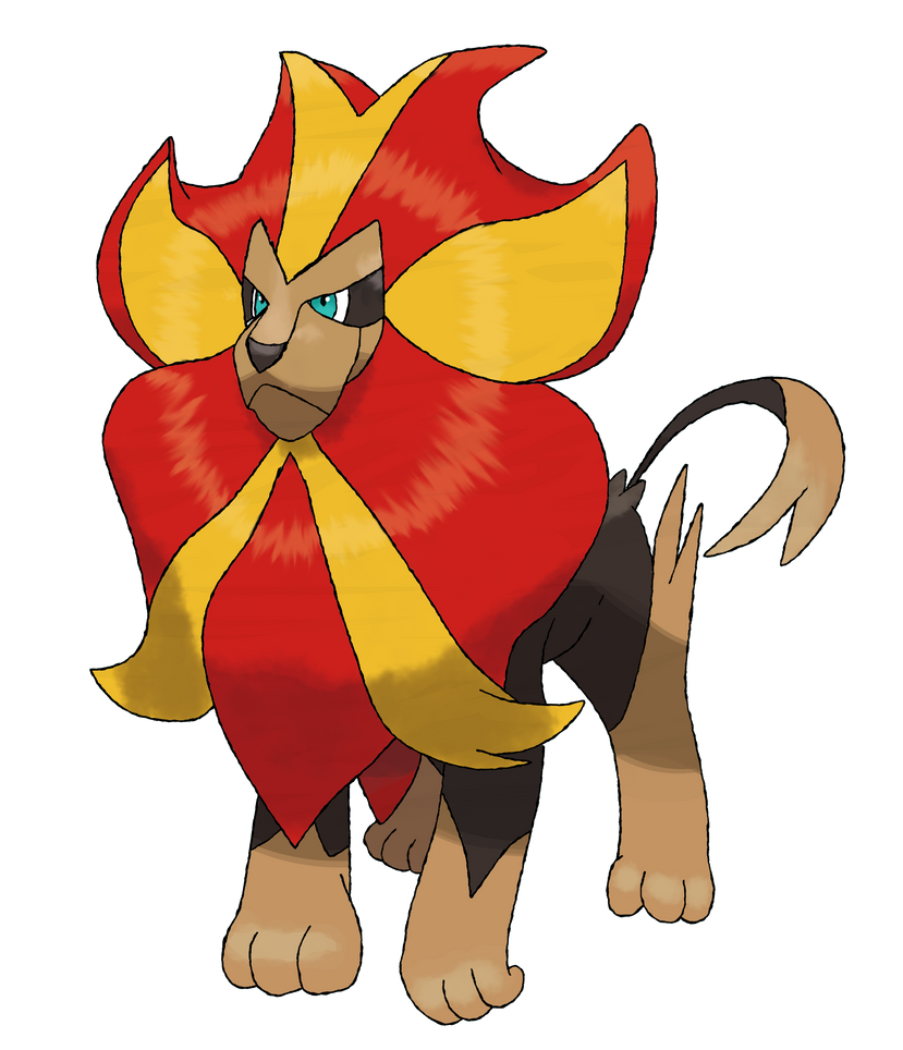 Pyroar (Male) by TheAngryAron on DeviantArt