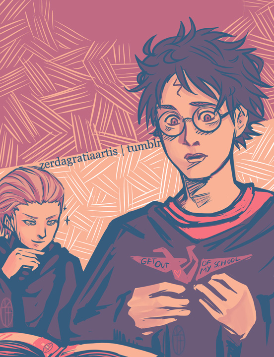 Harry and Draco palette meme