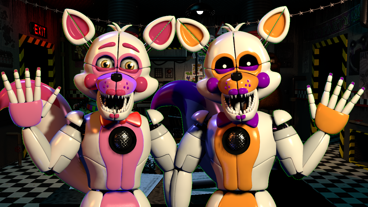 Funtime Foxy and Lolbit | Poster