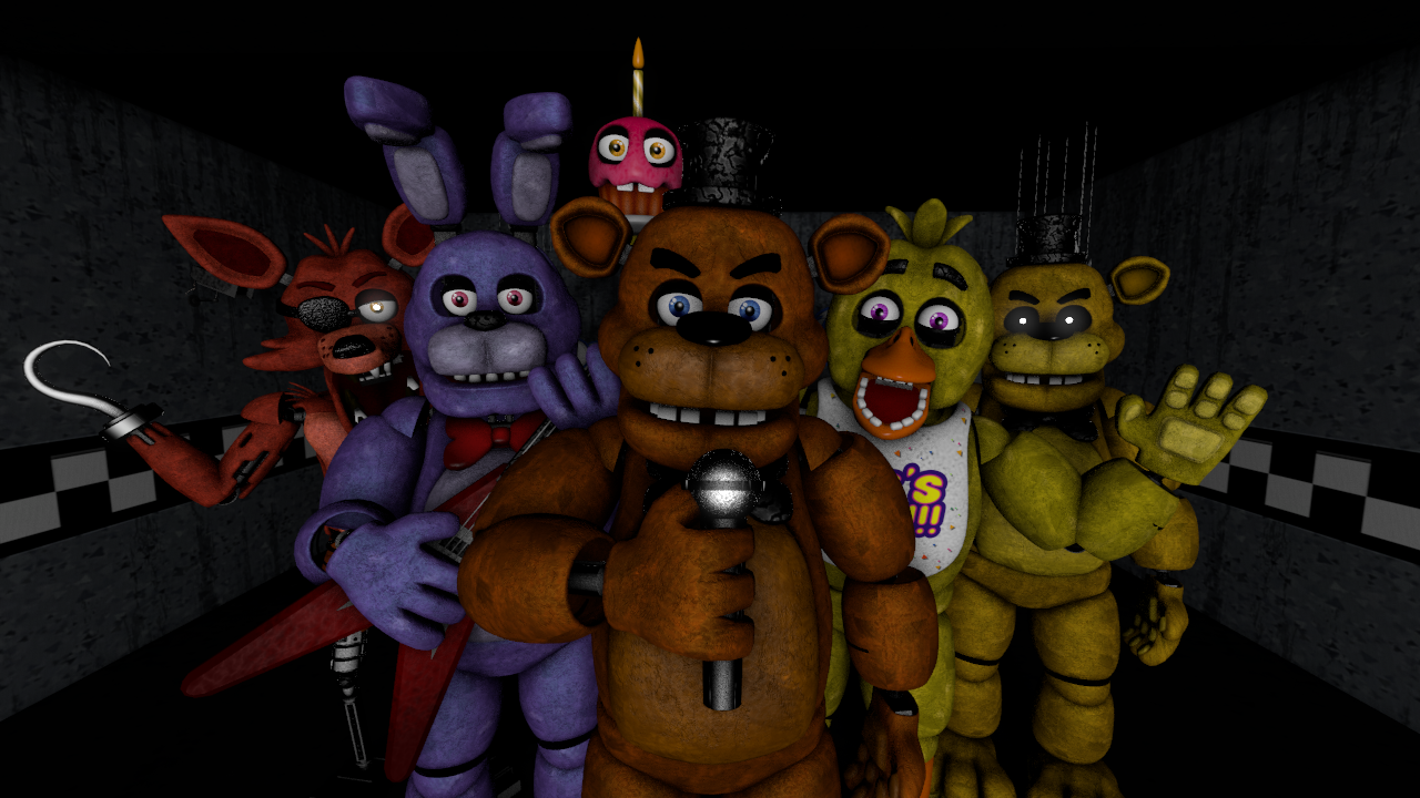 FNAF 1 Main Animatronics by zueiroooooooooooo on DeviantArt