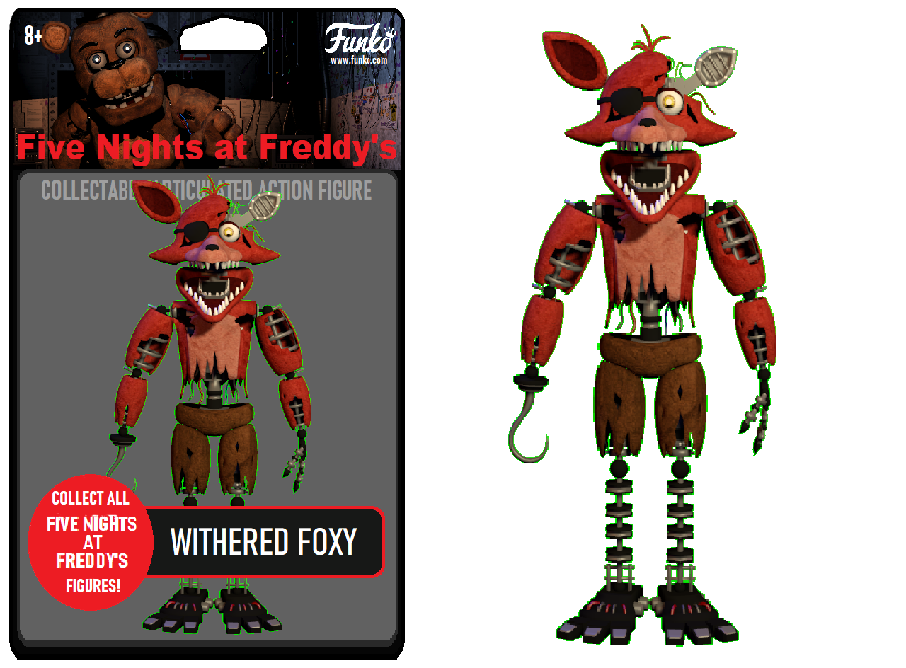 Withered Foxy Action Figure Concept by JonlukevilleTVart on DeviantArt