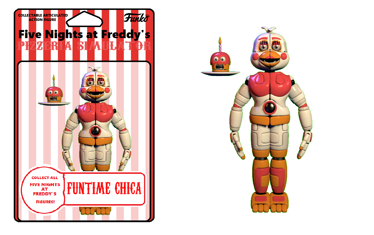 Funtime Chica Action Figure Concept! by JonlukevilleTVart on