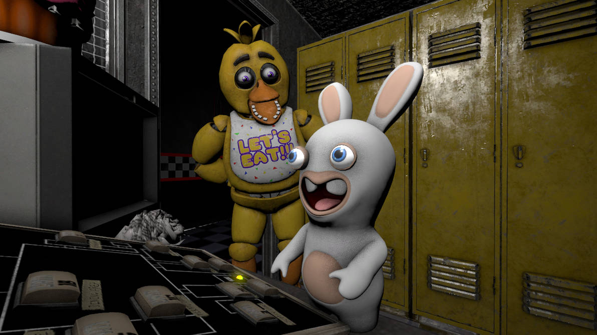 Rabbid the Nightguard! by JonlukevilleTVart on DeviantArt