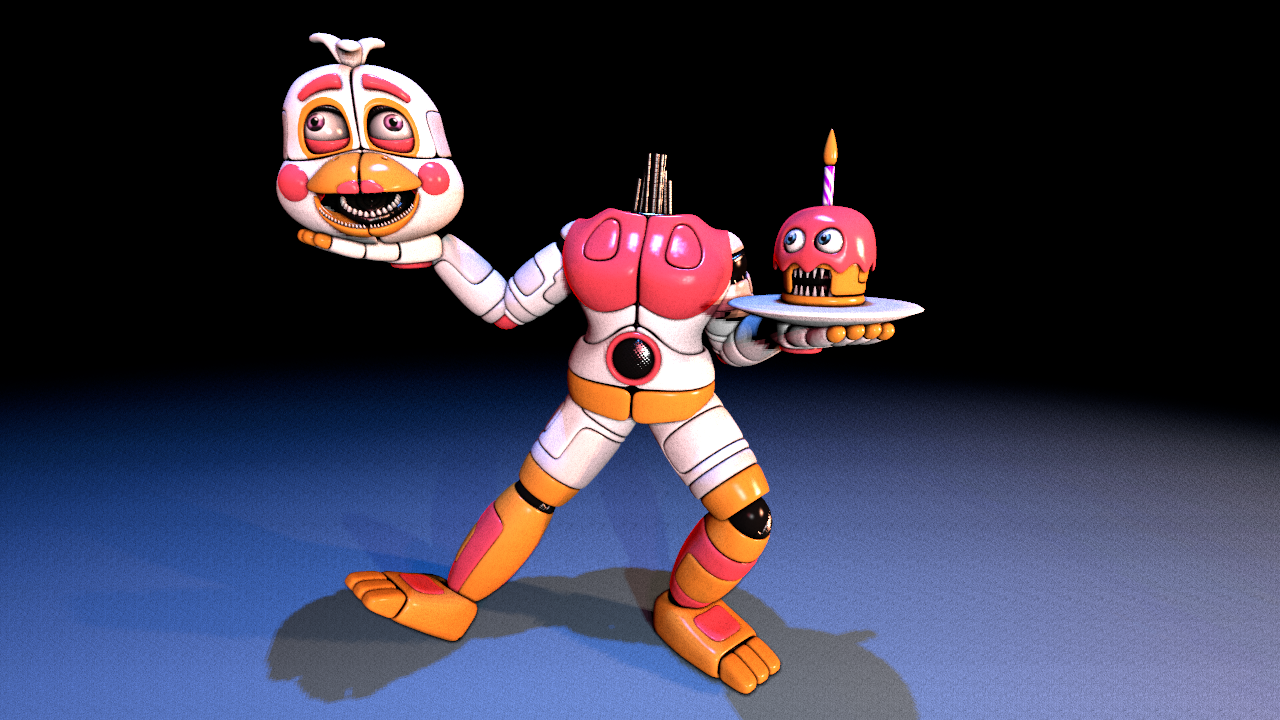 Funtime Chica in the Extras Menu by crazycreeper529 on DeviantArt