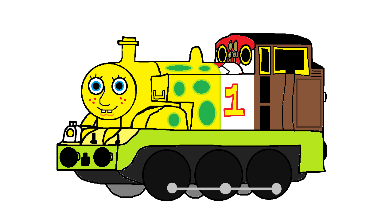 Thomas and friends hot sale spongebob