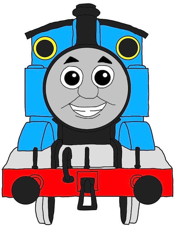 Less Detailed Thomas Classic Thomas Front View Drawing! by JonlukevilleTVart on DeviantArt