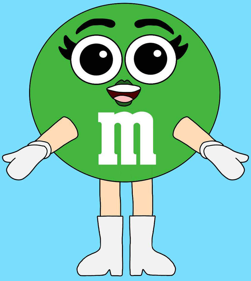 MnM's Green Drawing! (Remastered) by JonlukevilleTVart on DeviantArt