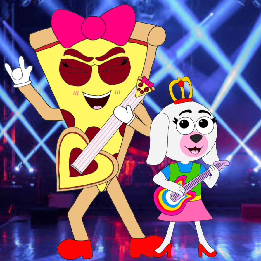 Patootya Patootie Pizza and Q.T. Rocking Out on Stage! by JonlukevilleTVart on ...