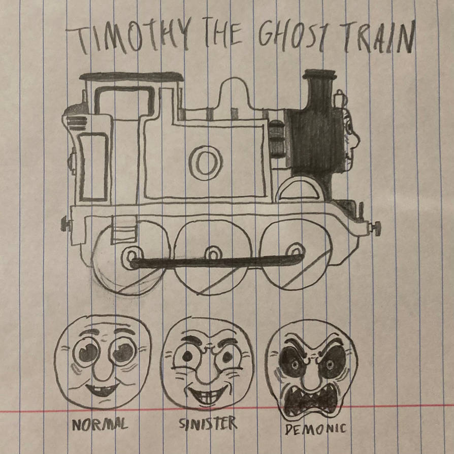 Timothy The Ghost Train Coloring Page