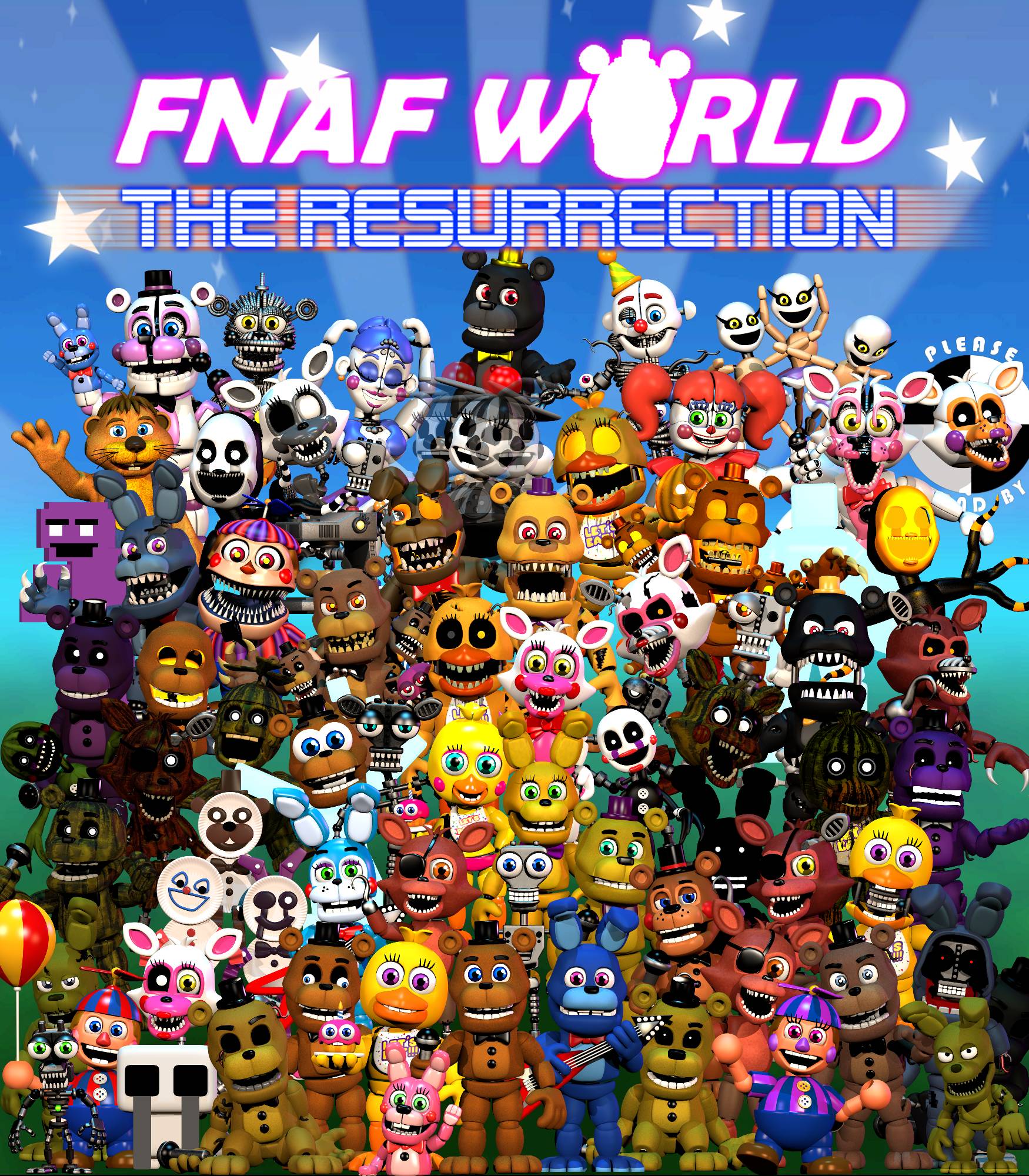 FNAF World: The Resurrection (Official) Free Download - FNaF Fan Games