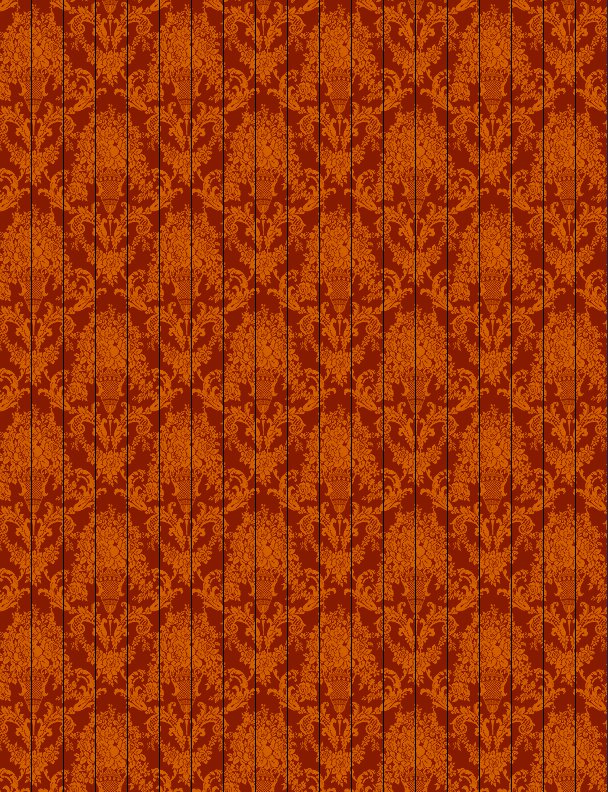 Orange Victorian Star Paper