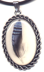 Eanjay feather pendant